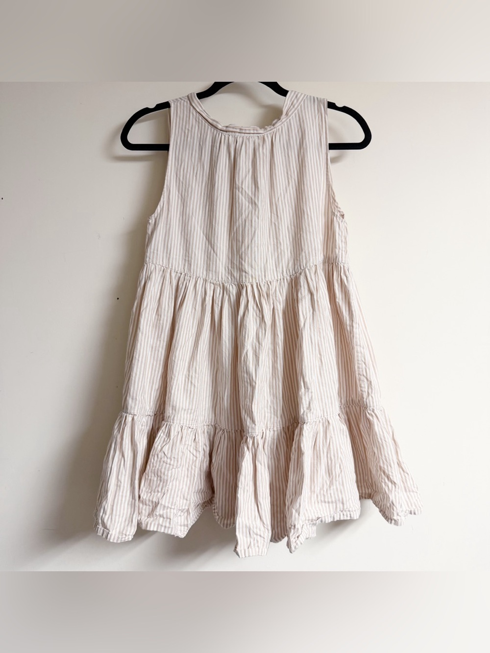 Asceno Striped Tiered Flowy Mini Dress Size Small